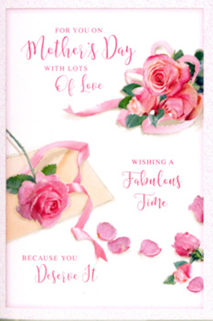 In this Mother's Day card image, the artwork unfolds like a quiet floral story set in Hanwell, with roses and script sharing the space in a graceful balance. The background is a clean, bright white, providing a calm stage for a scattering of pink roses arranged in loosely gathered clusters. Each rose is richly detailed, showing full, open blooms with layered petals that gently curl at the edges, creating a sense of plush softness, as if you could feel the cool, velvety surface against your fingertips. The pink shades move gently from soft, powdery blush to deeper, romantic rose, with subtle shading that gives each flower depth and dimension. Between these clustered blooms, individual petals are sprinkled lightly, suggesting the natural, unhurried fall of petals from a vase of roses sitting on a Hanwell windowsill overlooking the leafy streets. A delicate, pastel ribbon weaves gracefully through the design, its fluid curves echoing the shapes of the petals and adding a sense of occasion, as if the card were paired with a hand-tied bouquet prepared just off Boston Road. Overlaid on this floral backdrop is a message in elegant, swirling calligraphy, expressing warm, affectionate wishes for Mother's Day. The lettering looks as though it has been carefully hand-drawn, its smooth lines matching the softness of the roses. Gentle, even lighting suffuses the entire card, avoiding harsh contrast and creating light, natural shadows that highlight the structure of the flowers and ribbon. The effect is soothing and intimate, like a quiet moment before the day's celebrations begin in Hanwell homes, from terraced houses along Uxbridge Road to the quieter residential pockets near Elthorne Park. It's the kind of image that feels naturally paired with a bouquet crafted by Florist Hanwell for same-day local delivery.